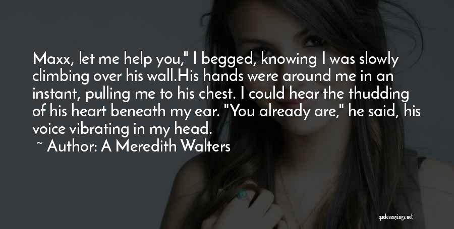 Beneath Me Quotes By A Meredith Walters