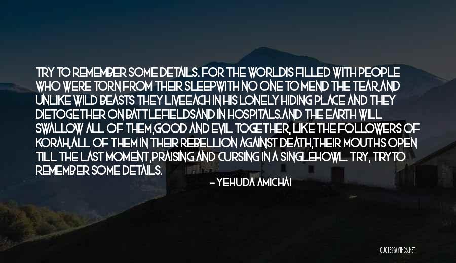 Benedicite Dominus Quotes By Yehuda Amichai Benedicite Dominus Quotes By Yehuda Amichai