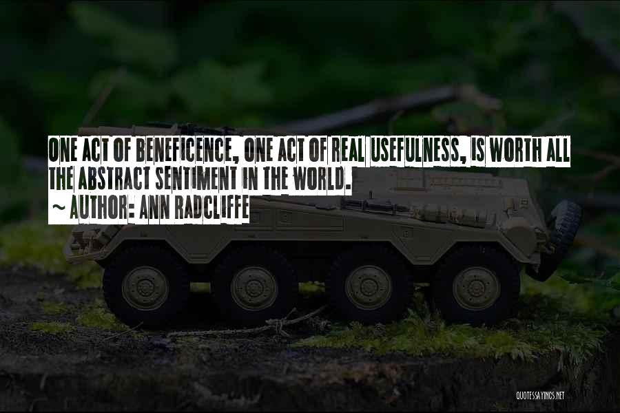 Beneficence Quotes By Ann Radcliffe