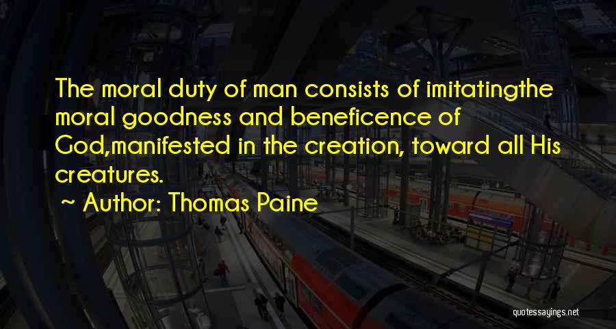 Beneficence Quotes By Thomas Paine