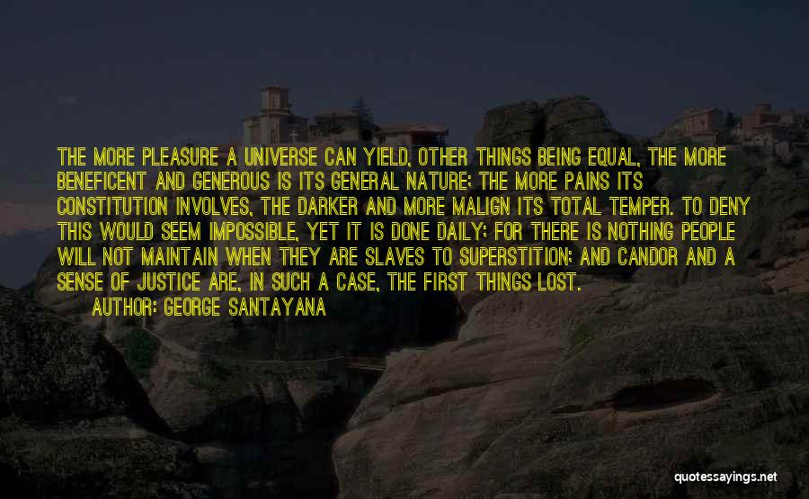 Beneficent Quotes By George Santayana