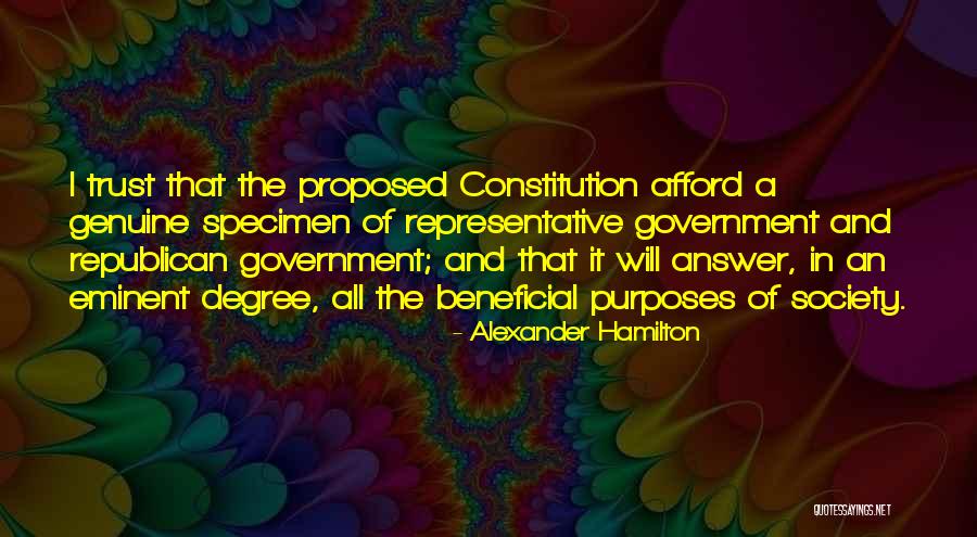 Beneficial For Society Quotes By Alexander Hamilton Beneficial For Society Quotes By Alexander Hamilton