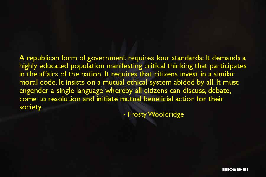 Beneficial Form Quotes By Frosty Wooldridge Beneficial Form Quotes By Frosty Wooldridge