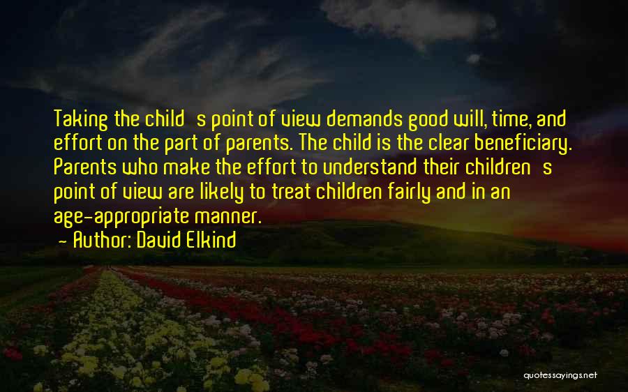 Beneficiary Quotes By David Elkind