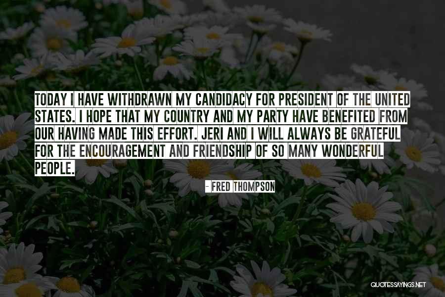 Benefited Quotes By Fred Thompson Benefited Quotes By Fred Thompson