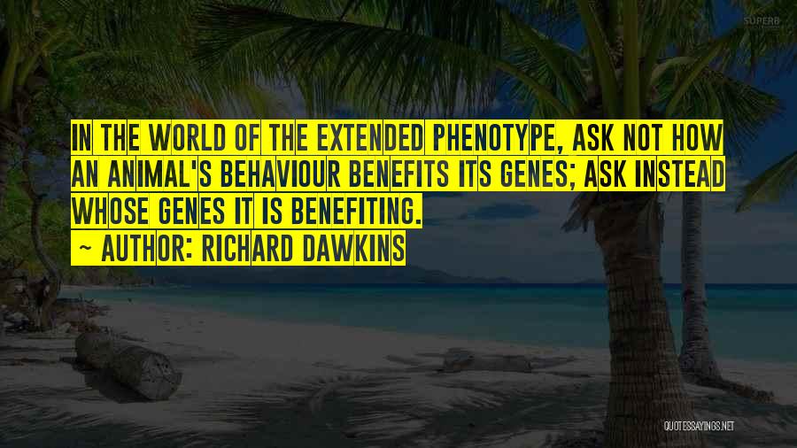 Benefiting Others Quotes By Richard Dawkins