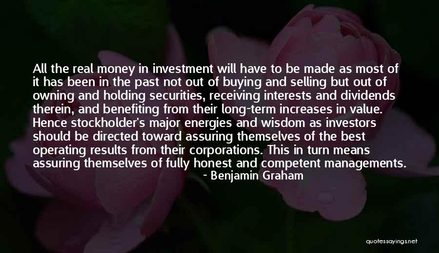 Benefiting Quotes By Benjamin Graham