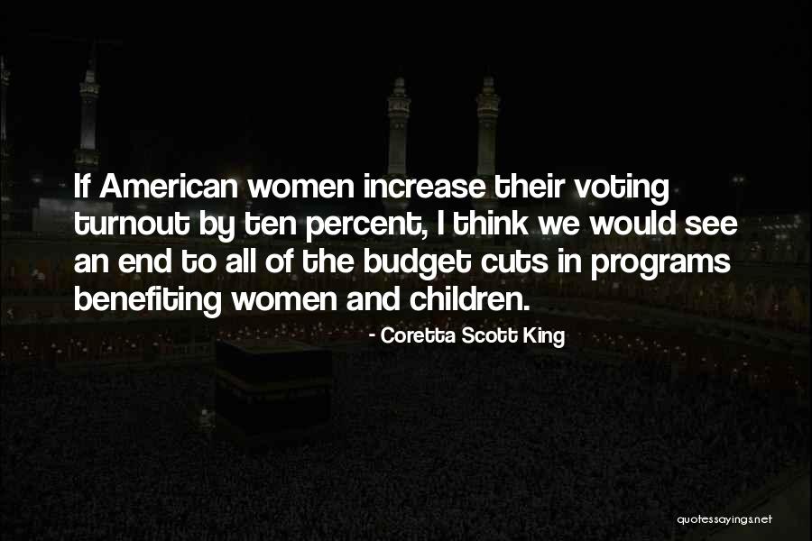 Benefiting Quotes By Coretta Scott King