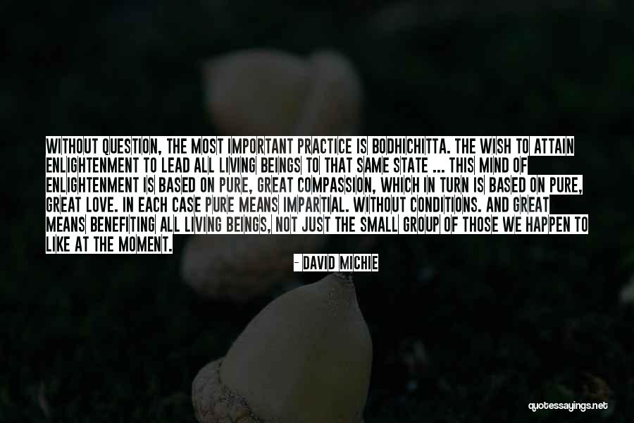 Benefiting Quotes By David Michie