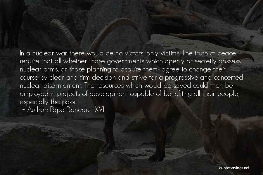 Benefiting Quotes By Pope Benedict XVI