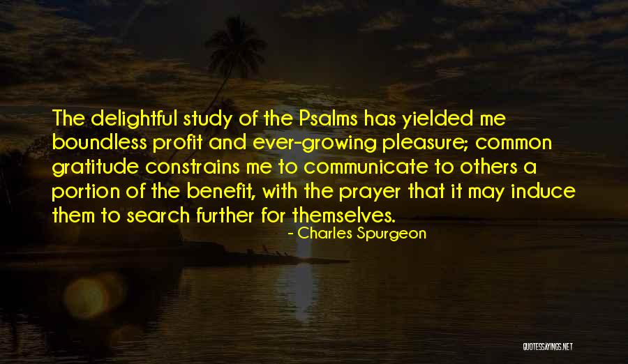 Benefits Me Quotes By Charles Spurgeon Benefits Me Quotes By Charles Spurgeon