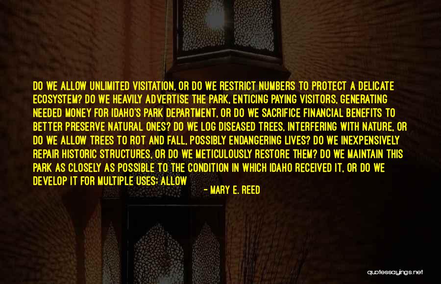 Benefits Of Parks Quotes By Mary E. Reed Benefits Of Parks Quotes By Mary E. Reed