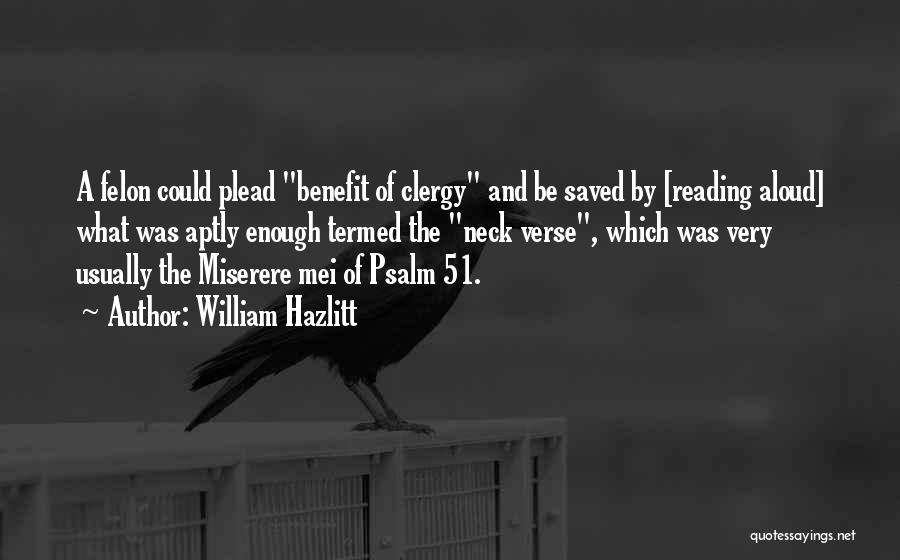 Benefits Of Reading Quotes By William Hazlitt