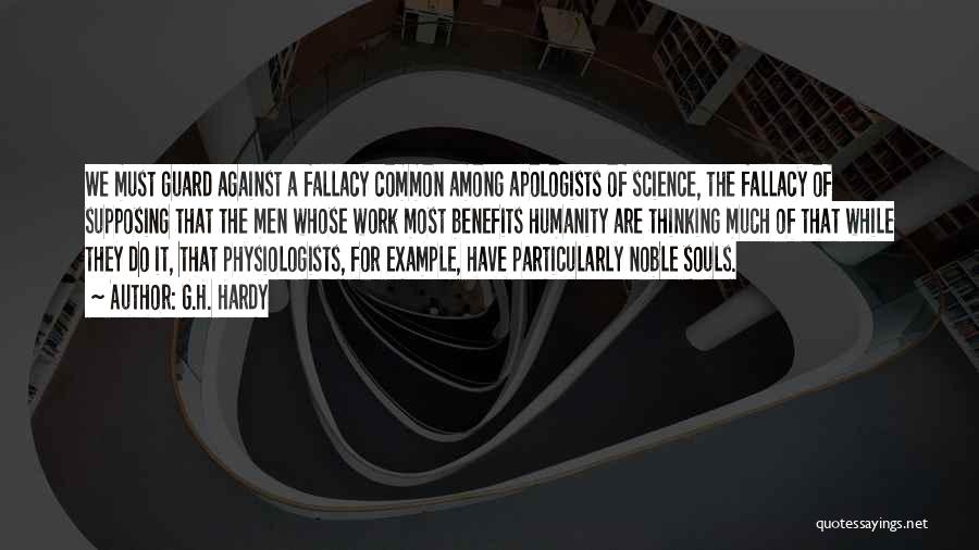Benefits Of Science Quotes By G.H. Hardy
