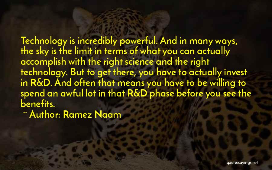 Benefits Of Science Quotes By Ramez Naam