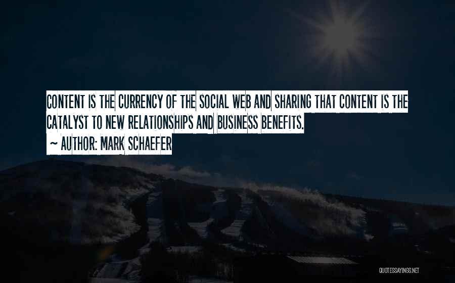 Benefits Of Social Media Quotes By Mark Schaefer