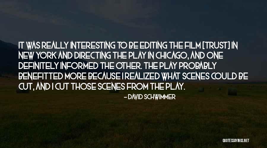 Benefitted Quotes By David Schwimmer Benefitted Quotes By David Schwimmer