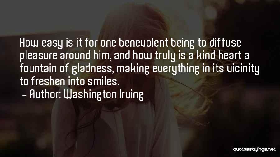 Benevolent Heart Quotes By Washington Irving