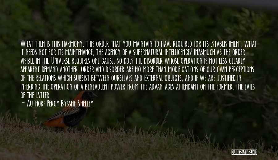 Benevolent Universe Quotes By Percy Bysshe Shelley