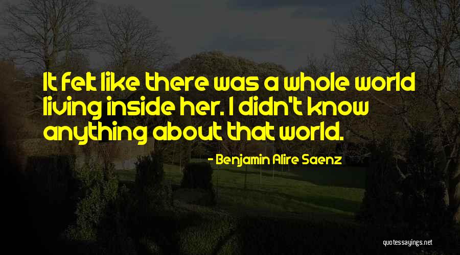 Benjamin Alire Saenz Quotes 1185195