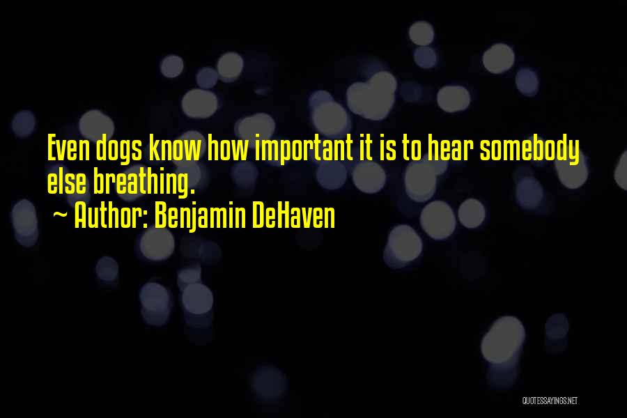 Benjamin DeHaven Quotes 996216