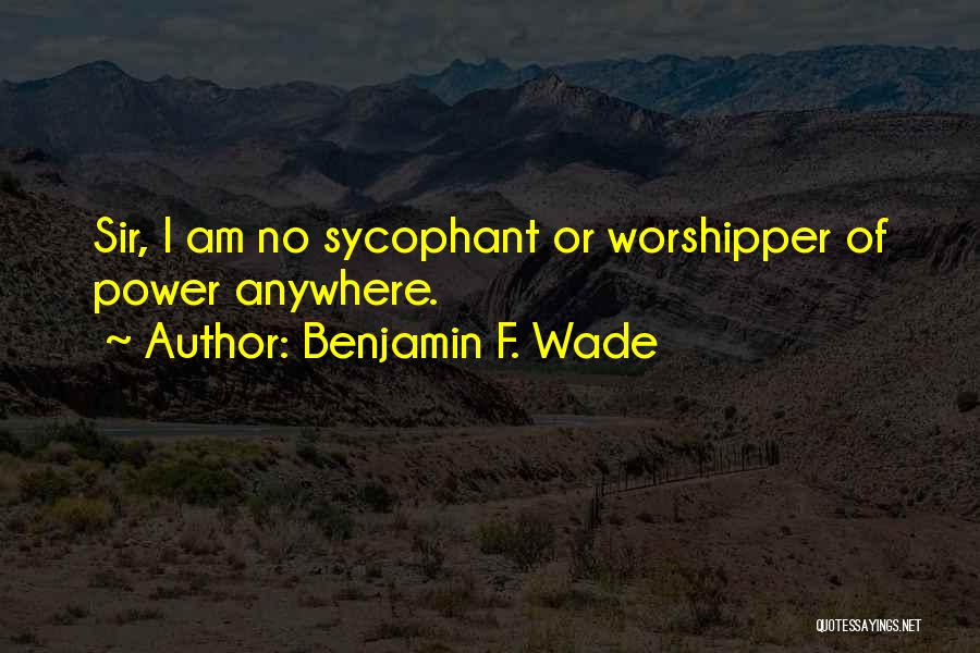 Benjamin F. Wade Quotes 298395