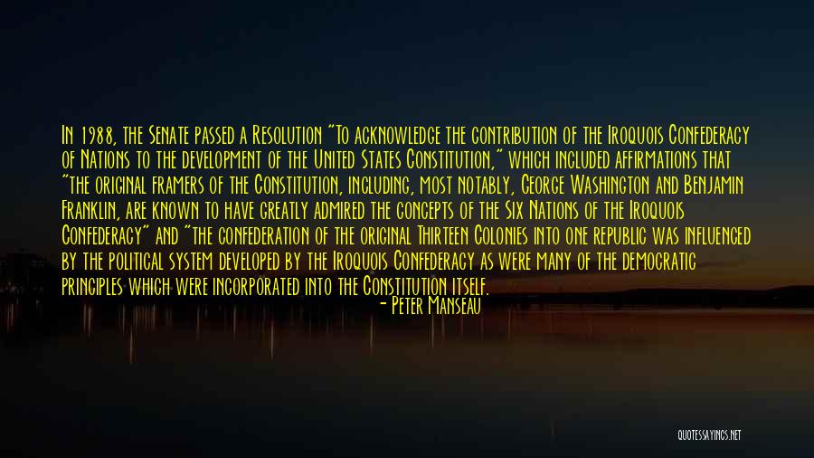 Benjamin Franklin Constitution Quotes By Peter Manseau Benjamin Franklin Constitution Quotes By Peter Manseau