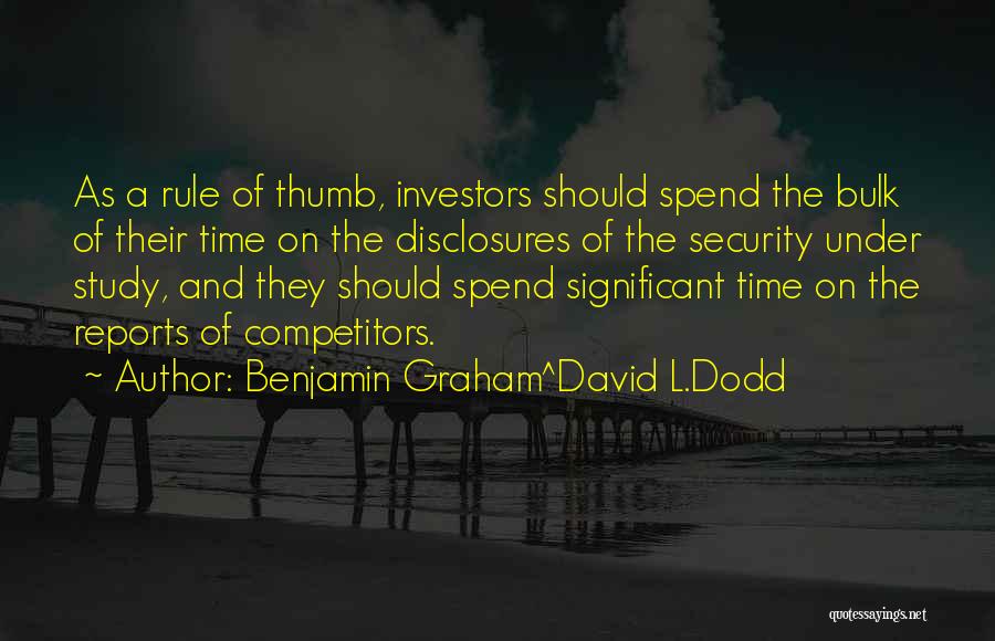 Benjamin Graham^David L.Dodd Quotes 601512