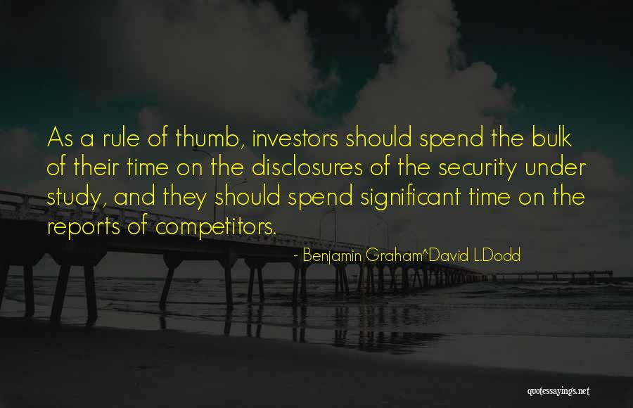 Benjamin Graham^David L.Dodd Quotes 601512