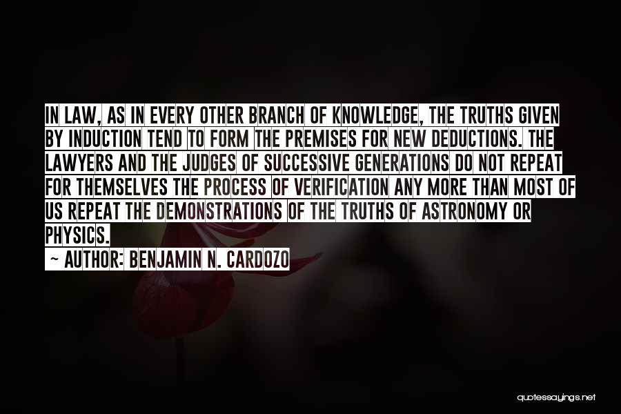 Benjamin N. Cardozo Quotes 739112