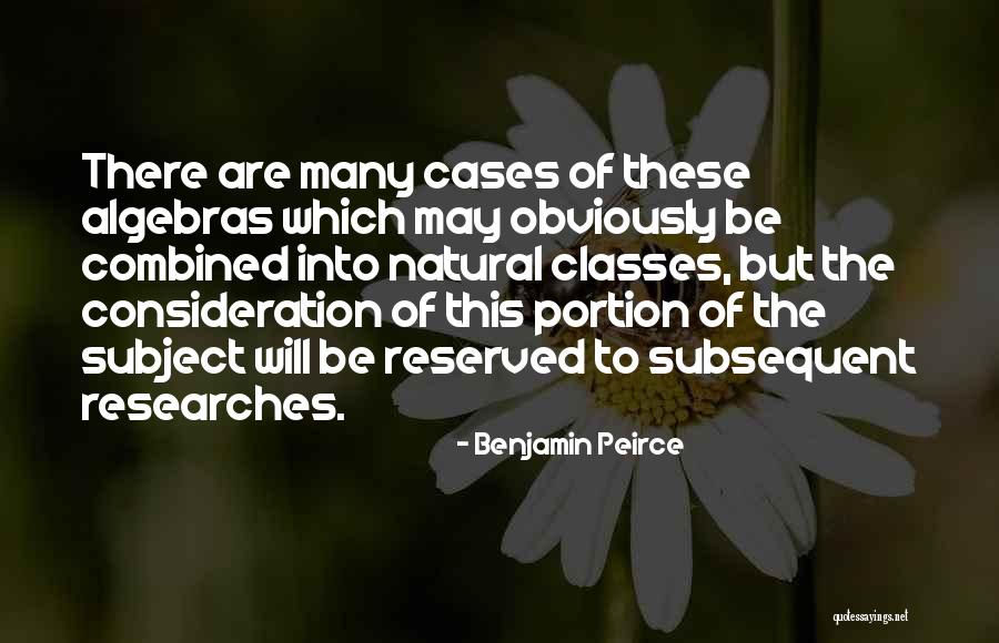 Benjamin Peirce Quotes 323190