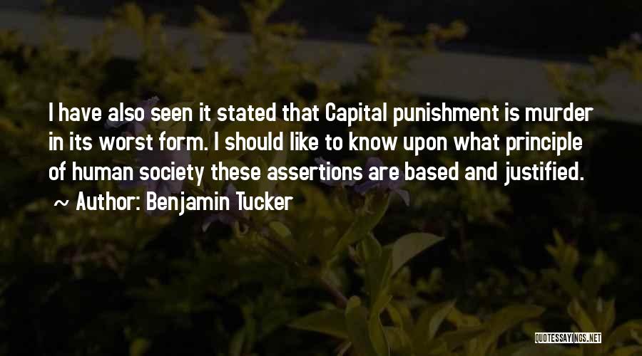 Benjamin Tucker Quotes 1060793