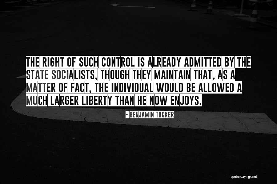 Benjamin Tucker Quotes 427689 Benjamin Tucker Quotes 427689