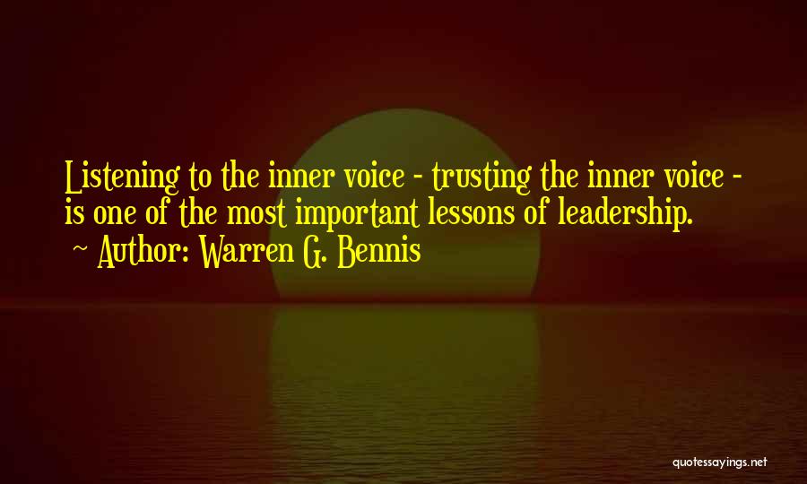 Bennis Quotes By Warren G. Bennis