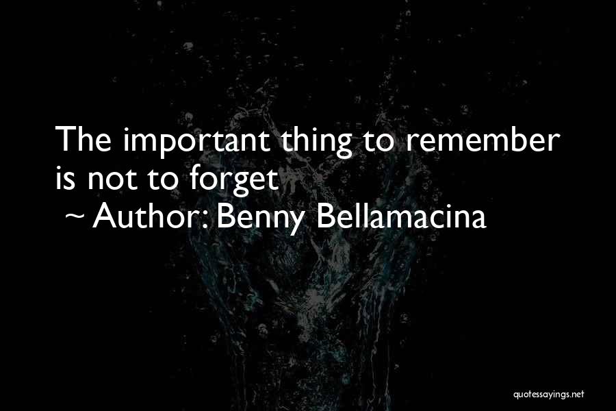 Benny Bellamacina Quotes 402630