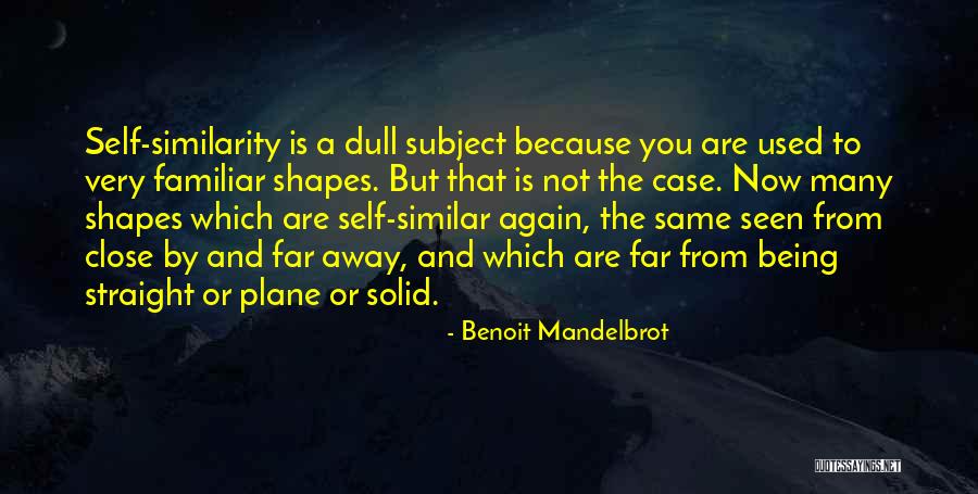 Benoit Mandelbrot Quotes 2249853