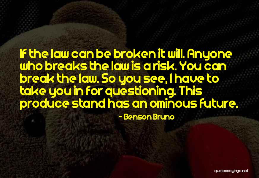 Benson Bruno Quotes 1423252