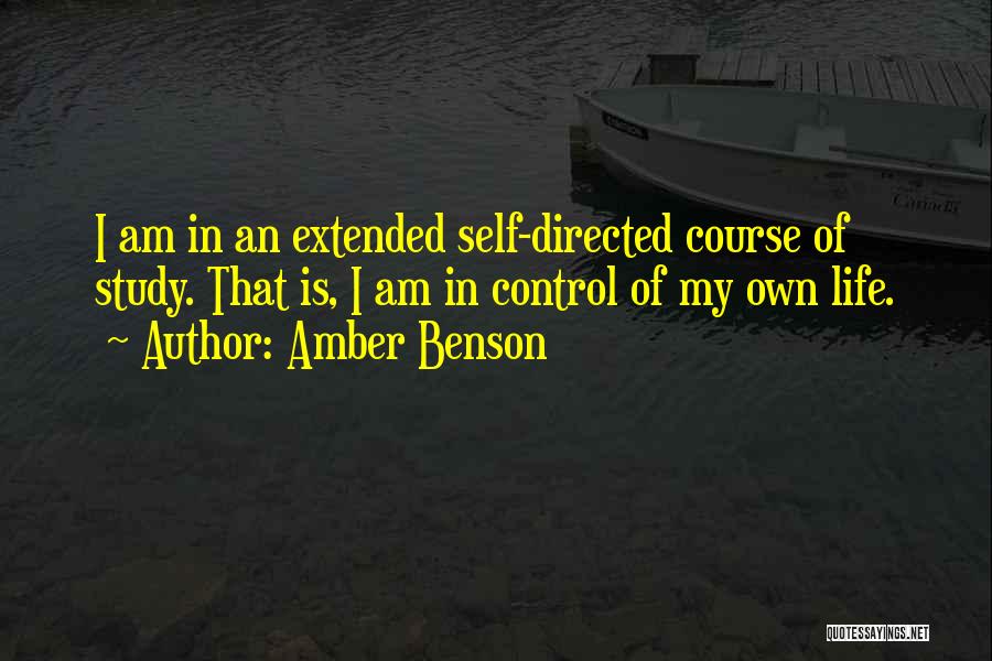 Benson Quotes By Amber Benson