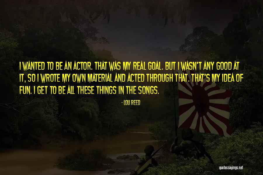 Benyas Ingredients Quotes By Lou Reed Benyas Ingredients Quotes By Lou Reed