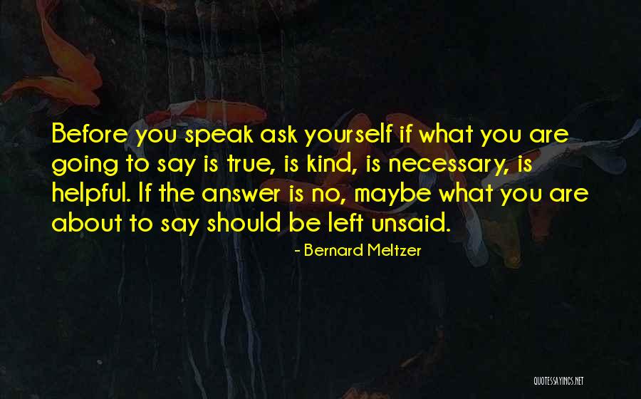 Benyas Pastry Quotes By Bernard Meltzer Benyas Pastry Quotes By Bernard Meltzer