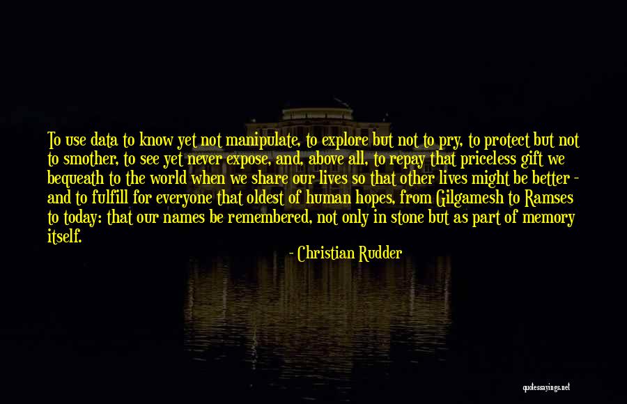 Bequeath Quotes By Christian Rudder