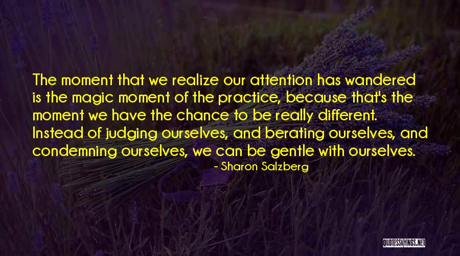 Berating Me Quotes By Sharon Salzberg Berating Me Quotes By Sharon Salzberg