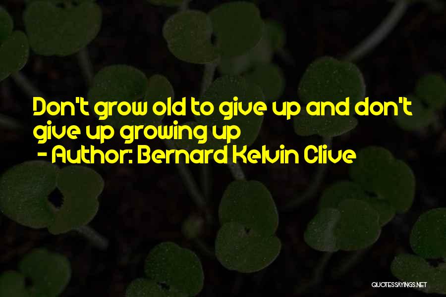 Bernard Clive Quotes By Bernard Kelvin Clive