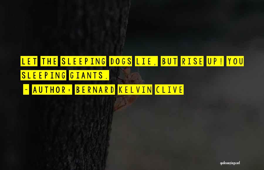 Bernard Kelvin Clive Quotes 768381
