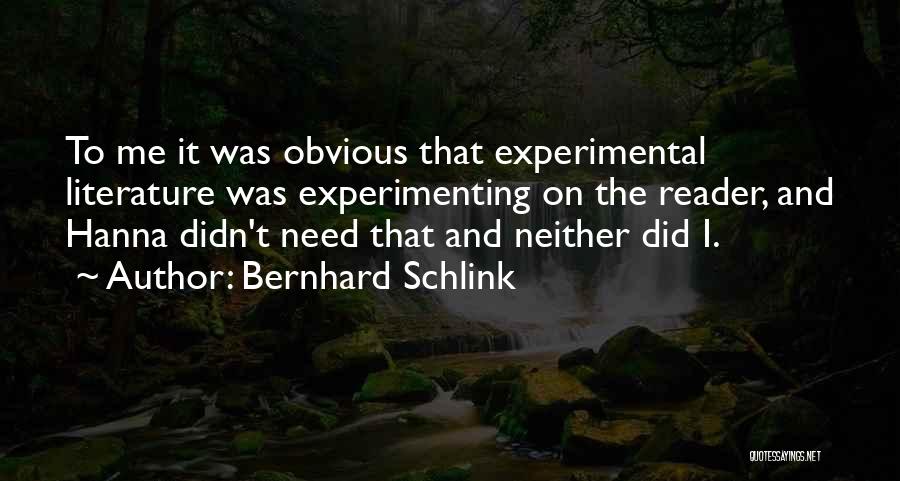 Bernhard Schlink Quotes 669974