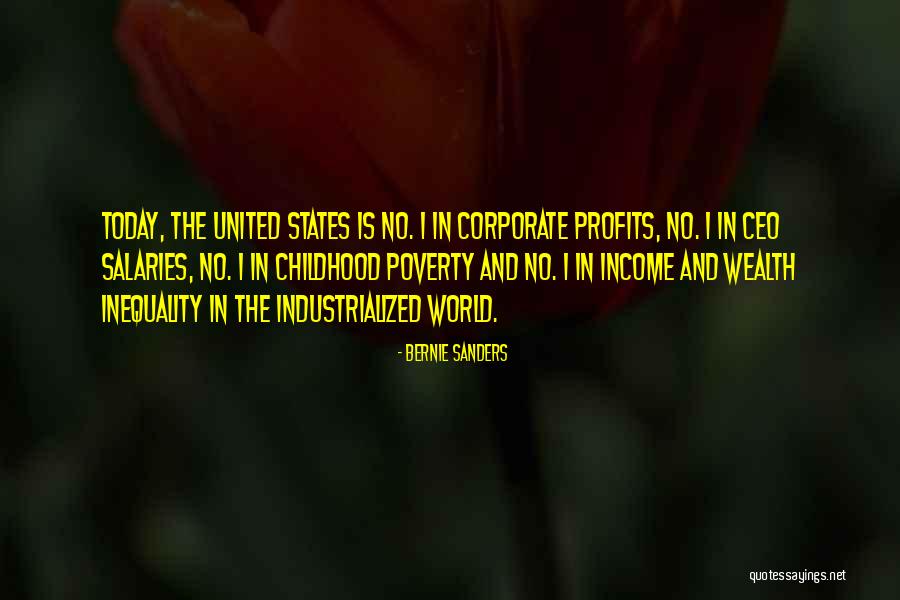 Bernie Sanders Income Inequality Quotes By Bernie Sanders