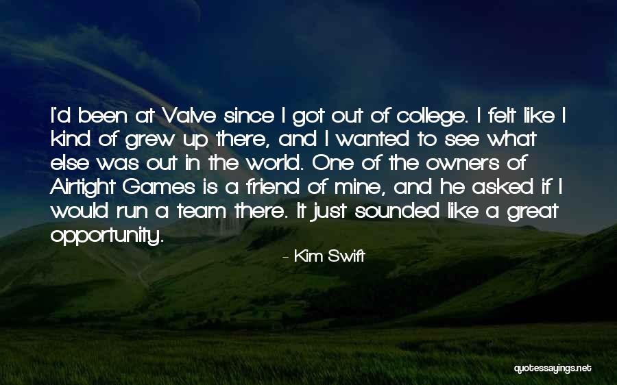 Berntholer Quotes By Kim Swift Berntholer Quotes By Kim Swift
