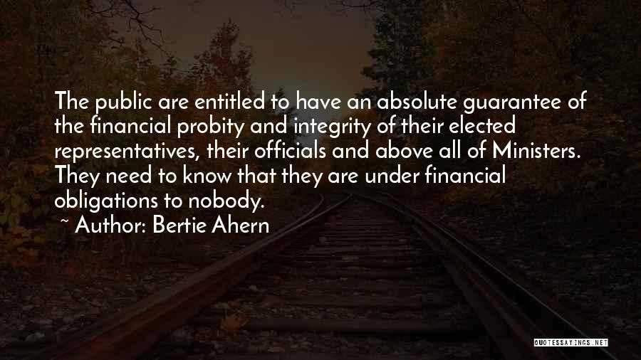 Bertie Quotes By Bertie Ahern