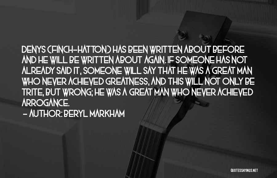 Beryl Markham Quotes 704616