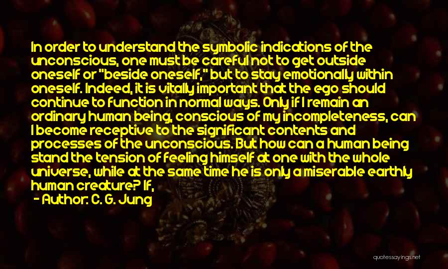 Beside Oneself Quotes By C. G. Jung